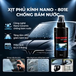 Bình Xịt Phủ Nano Kính LIBITU 801E – Chống Bám Nước, Làm Sạch Màng Dầu, Chăm Sóc Kính Ô Tô, nlst1 3