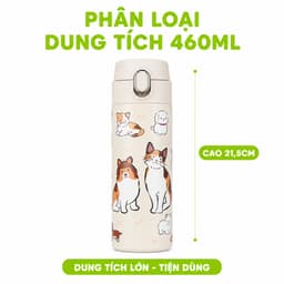 Bình Giữ Nhiệt Hokori 0123 Inox 304 Cao Cấp Đi Học Đi Làm 340ml/460ml GD336 9