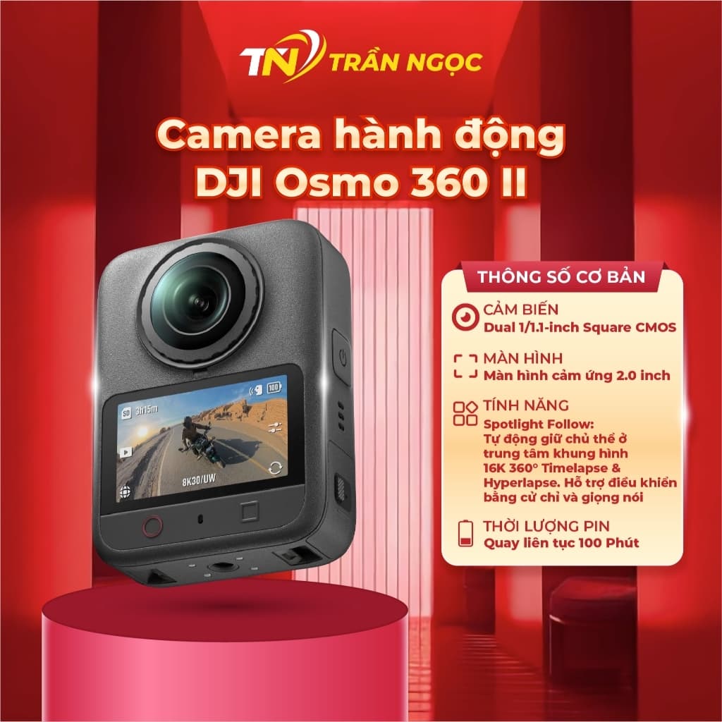 Camera hành động DJI Osmo 360 II Standard Combo Chính Hãng