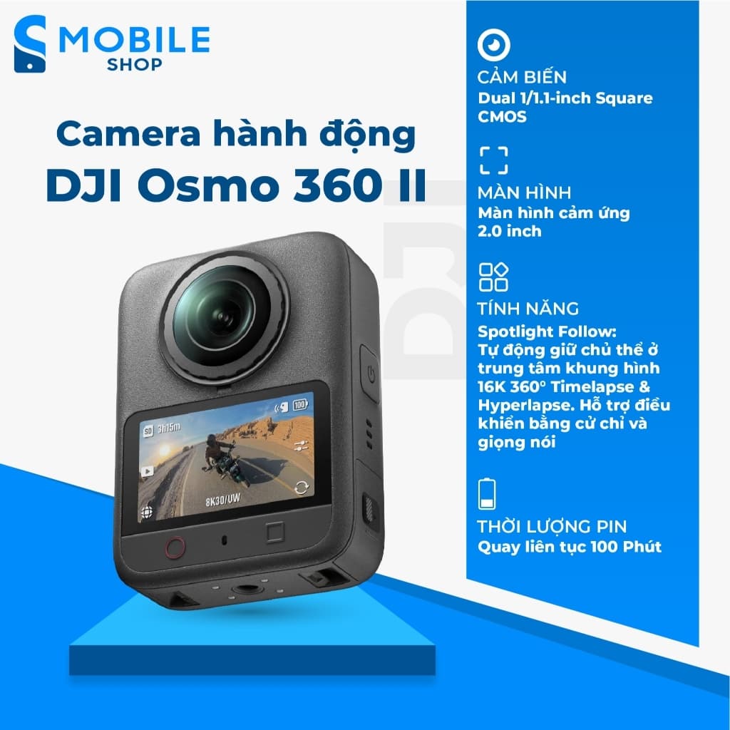 Camera hành động DJI Osmo 360 II Standard Combo Chính Hãng
