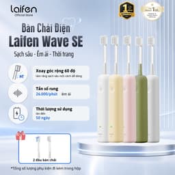[Livestream] Bàn Chải Điện Laifen Wave SE Hỗ Trợ Làm Sạch Răng, Điều Chỉnh 10 Mức Độ, Bảo Hành 12 Tháng 1