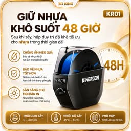 HỘP SẤY NHỰA IN 3D KINGROON KR-01 – SẤY TỐI ĐA 60°C, HẸN GIỜ 48H, VỪA SẤY VỪA IN 3