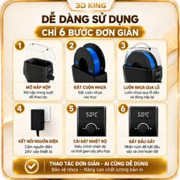 HỘP SẤY NHỰA IN 3D KINGROON KR-01 – SẤY TỐI ĐA 60°C, HẸN GIỜ 48H, VỪA SẤY VỪA IN 6