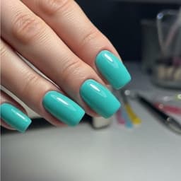 Móng Úp Xanh Tiffany Hot Trend Basic Sơn Trơn | Nail Box Handmade Thủ Công Tặng Kèm Dụng Cụ – Mellow Nailbox 2