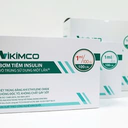 Hộp 100 Cây Bơm Tiêm Insulin U-100 VIKIMCO 1ml Kim 30Gx1/2 Chất Lượng cao 1
