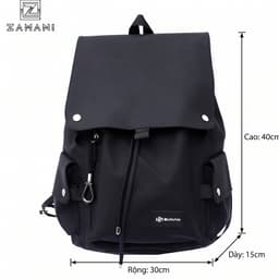 Balo Nam Nữ Unisex Đi Học Đi Chơi Cao Cấp Chống Nước Đựng Vừa Laptop 15.7 Inch ZAMANI B0030 5