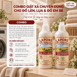 NƯỚC GIẶT XẢ CHUYÊN DÙNG CHO ĐỒ LEN, LỤA & ĐỒ EM BÉ  DỊU NHẸ HÔM NAY, BỀN ĐẸP DÀI LÂU 1