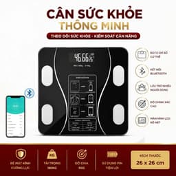 Cân Điện Tử VINALUXURY phân tích chỉ số cơ thể và sức khoẻ dùng app điện thoại [ HÀNG TỐT ] 1