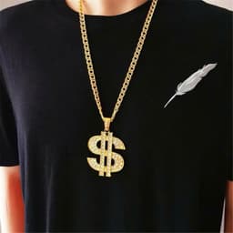 Dây chuyền vàng cỡ lớn Acrylic Hip Hop 3