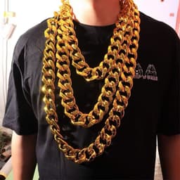 Dây chuyền vàng cỡ lớn Acrylic Hip Hop 6