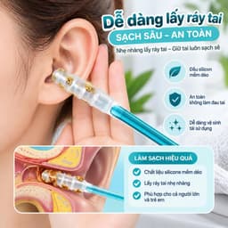 Set 24 Que Vệ Sinh Tai Silicon Mềm, Dụng Cụ Lấy Ráy Tai Nhỏ Gọn994 2
