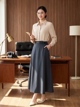 Chân váy nữ CARDINA chất liệu tuýt si nhung chéo dáng xòe rủ vạt lệch  6CVX14 5