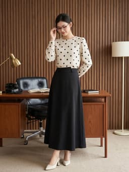 Chân váy nữ CARDINA chất liệu tuýt si nhung chéo dáng xòe rủ vạt lệch  6CVX14 7