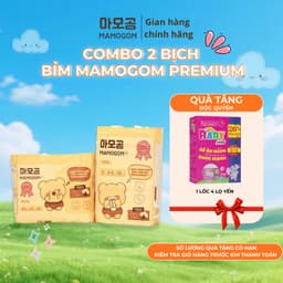 [COMBO 2] Tã bỉm Mamogom Premium Đủ Size mềm mại thấm hút tốt cho bé 1
