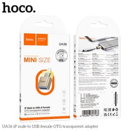 Đầu Chuyển Đổi Hoco UA36 Li-ght-ning Ra (USB Cái) và UA17 Type-c 7