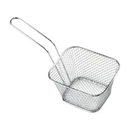 1 Giỏ chiên bằng thép không gỉ al Mini Giỏ chiên khoai tây chiên kiểu Pháp Giỏ chiên tách dầu vuông sáng tạo 6