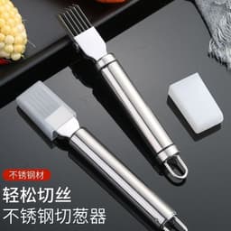 Dao cắt sợi hành, chẻ sợi rau muống, inox không gỉ có nắp đậy lưỡi dao 3