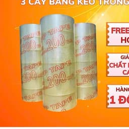 Băng Keo Trong 1.8Kg – 200Yard – Lõi 5li | Dai – Chắc – Dính Tốt | Băng Dính Vận Chuyển 1
