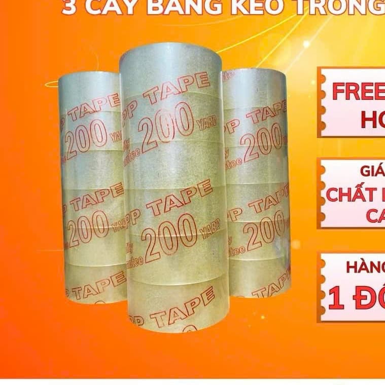 Băng Keo Trong 1.8Kg – 200Yard – Lõi 5li | Dai – Chắc – Dính Tốt | Băng Dính Vận Chuyển