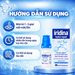 [MUA 2 TẶNG 1] Nước Mắt Nhân Tạo IRIDINA Dưỡng Ẩm & Phục Hồi Mắt Khô, Mỏi [Date 03/2027] 2