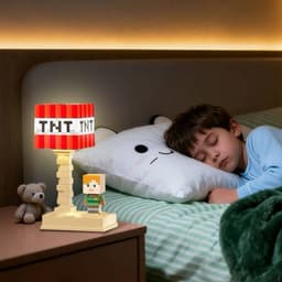 Đèn ngủ hình Minecraft cho bé trong phòng ngủ 2