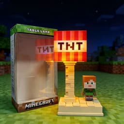 Đèn ngủ hình Minecraft cho bé trong phòng ngủ 4