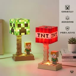 Đèn ngủ hình Minecraft cho bé trong phòng ngủ 5