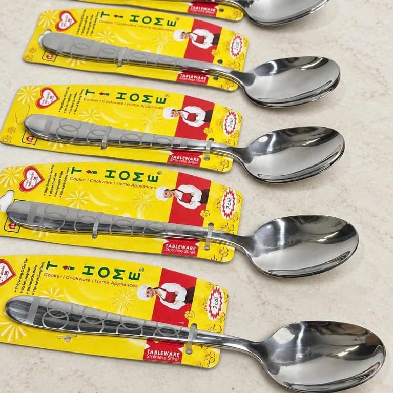 SÉT 2 MUỖNG TRÒN/ NHỌN INOX DÀY DẶN CAO CẤP (HÀNG LOẠI 1) CẦM NẶNG TAY