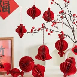 Combo 11 Quả Cầu Giấy Loại Đẹp 11 Quả 11 Hình Khác Nhau - Trang Trí Noel, Tết 1