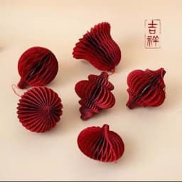 Combo 11 Quả Cầu Giấy Loại Đẹp 11 Quả 11 Hình Khác Nhau - Trang Trí Noel, Tết 7