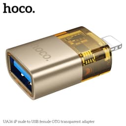 Đầu Chuyển Đổi Hoco UA36 Li-ght-ning Ra (USB Cái) và UA17 Type-c 3