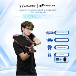 Vợt Pickleball Elite X V2 Tardio Facolos Chính Hãng - Phiên Bản Giới Hạn 2026, Công Nghệ Lõi Mới Nhất! 2