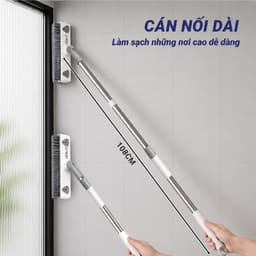 Cây chà sàn TopGia 3IN1 cao cấp xoay 180 độ,đầu chà 22cm đa năng chổi cọ sàn nhà tắm,gạt nước cán dài tiện lợi 3