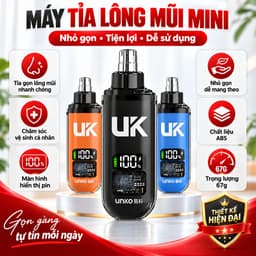 Máy tỉa lông mũi , cắt lông mũi nam  thiết kế thời trang có màn hình kết hợp cùng mạch  chống chập và nhựa abs 1