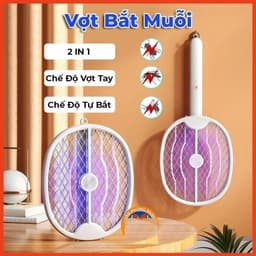 Vợt bắt muỗi 3 lớp lưới DP G809 Sạc Type-c và gấp gọn 2 Trong 1 8