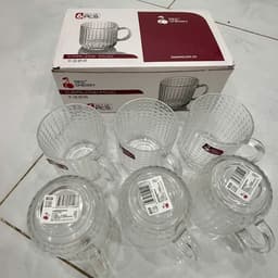 Bộ 6 ly thuỷ tinh Red Cherry ZB12A 280ml. LMS 9
