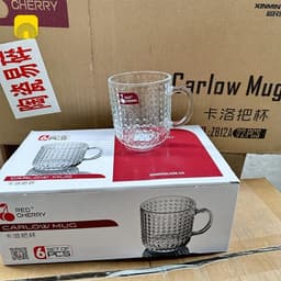 Bộ 6 ly thuỷ tinh Red Cherry ZB12A 280ml. LMS 2