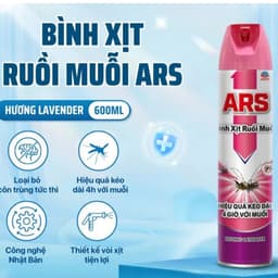 Bình Xịt Ruồi Muỗi ARS PINK Hồng (600ml) 1