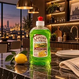 1 THÙNG 12 CHAI NƯỚC RỬA CHÉN BẰNG TAY ĐẬM ĐẶC SAPONE DI TOSCANA – HƯƠNG CHANH 500ML 4
