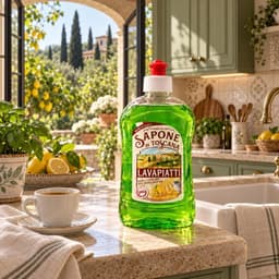 1 THÙNG 12 CHAI NƯỚC RỬA CHÉN BẰNG TAY ĐẬM ĐẶC SAPONE DI TOSCANA – HƯƠNG CHANH 500ML 5