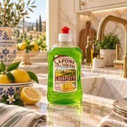 1 THÙNG 12 CHAI NƯỚC RỬA CHÉN BẰNG TAY ĐẬM ĐẶC SAPONE DI TOSCANA – HƯƠNG CHANH 500ML 3