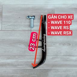 Chân Chống Nghiêng Cho Wave RSX / Wave 110 các đời / Wave RS – Dày Cứng Cáp, Lắp Chuẩn Zin, Tặng Lò Xo & Ốc 2
