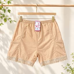 Quần mặc váy, quần đùi mặc váy cao cấp chất thun lạnh phối ren đẹp lắm 50-69kg mềm mát 3