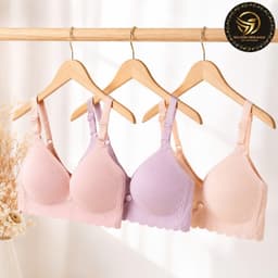 áo ngực bầu, áo lót cho bé ti, áo lót bầu sau sinh chất su không gọng loại đẹp bền lắm 34 36 38 40 chất đẹp 2