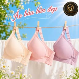 áo ngực bầu, áo lót cho bé ti, áo lót bầu sau sinh chất su không gọng loại đẹp bền lắm 34 36 38 40 chất đẹp 3