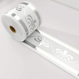 Cuộn Phào Xốp PVC ( 5met x10cm) có sẵn keo, trang trí chân tường, phào trần, chống thấm nước 8