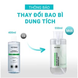 Nước Tẩy Trang Keyshu Makeup Remover 550g 5