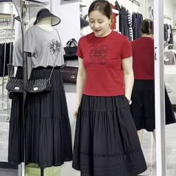 MẬP STYLE (47-90 KG) ÁO THUN ĐỎ IN, CHẤT RIP XỊN CO GIÃN, FORM BASIC DỄ MẶC, GAM MÀU TÔN DA 4