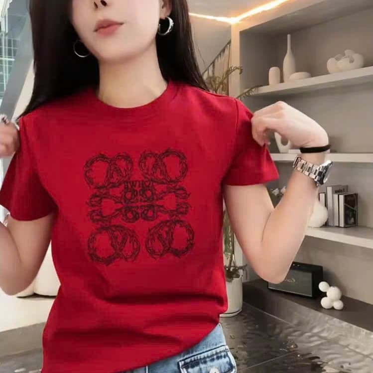 MẬP STYLE (47-90 KG) ÁO THUN ĐỎ IN, CHẤT RIP XỊN CO GIÃN, FORM BASIC DỄ MẶC, GAM MÀU TÔN DA