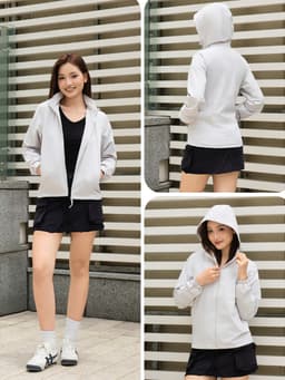 [BST THU ĐÔNG 2026] Áo khoác gió nữ YODY cản gió cản bụi, form basic, có mũ tiện dụng WCWC26A001 3